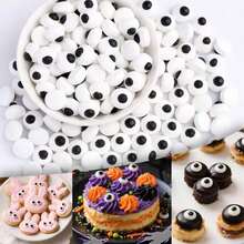 Stropi de Halloween, stropi cu tematică de monștri pentru decorarea torturilor, amestec de stropi de zahăr cu confetti comestibile cu ochi de bomboane, bomboane de copt în vrac pentru decor de tort, cupcake, biscuiți, decorațiuni de înghețată, temă înfricoșătoare de Halloween, trucuri sau tratații, consumabile pentru petrecere