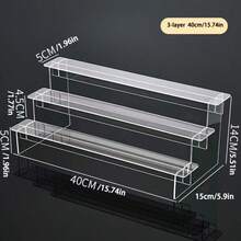 1 件透明亚克力多层盲盒展示架、收藏品人物、香水、化妆品收纳架 - 無色 - 查看 20