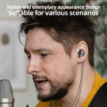 C C A CCA FL A - Wired Noise Cancelling Earbuds, In-Ear HiFi Headphones, Dynamic Driver IEM, Powerful Bass Earphones With 3.5mm Plug, Suitable For Musicians, Audiophiles, Singers, DJs, Comes With EVA Storage Case