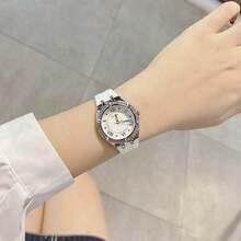 Guess Ceas de damă GUESS cu cuarț, carcasă din oțel inoxidabil, stil business, potrivit pentru prieteni și familie, GW0032L1, GW0034L5