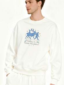 Sudadera de manga larga Frozen Caminando en un mundo de invierno - Blanco - Ver 2