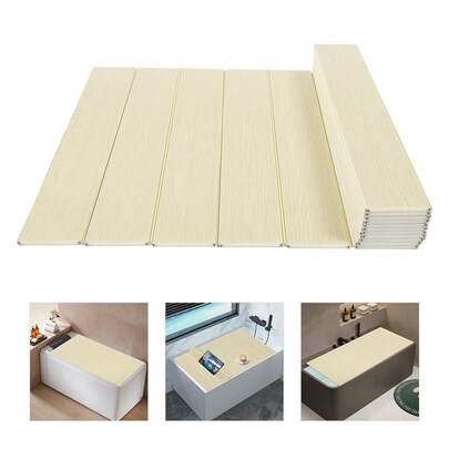 YUNRUX Bathtub Cover, Foldable Bathtub Cover, Bathtub Board