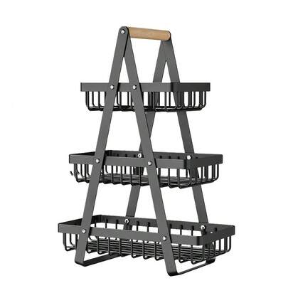 Piorlado 2-Tier Fruit Basket ,Fruit Bowl Holder Bread Basket Vegetable Rack, Detachable Fruit Holder For Fruit, Vegetables, Snacks In Home, Kitchen Office