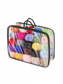 3pcs/2pcs Transparent Yarn Storage Bags, Multi-Purpose Handbag Organizer, Clothes, Bedding, Underwear Storage Bags - Multicolor - View 13