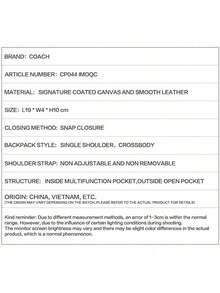 Coach Eliza Small Flap Crossbody Bag In Signature Canvas Women Shoulder Bag - 卡其色 - 查看 5