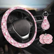 Accessories Car, Strawberry Pink Wheel Cover, Car Accessories, Girly Steering Wheel Cover, Universal Fit 14.5-15 Inch Auto SUV Trucks, Anti-Slip And Sweat Absorption - Nấm chuồn chuồn - Xem 7