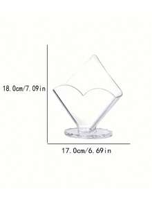 亚克力餐巾架透明餐巾纸架心形纸巾分配器节省空间的纸巾盒分配器适用于厨房餐桌餐厅柜台后院节日派对室内外使用耐用卫生餐巾分配器桌面收纳器咖啡过滤器架家居装饰厨房装饰 - 彩色 - 查看 4