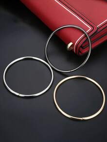 Dây đeo kim loại tròn, thích hợp làm phụ kiện ví DIY, kẹp túi xách cầm tay chất lượng cao, tay cầm hành lý, phụ kiện tay cầm hộp quà, dây đeo tinh tế, kẹp hành lý và bao bì. - Nhiều màu - Xem 3
