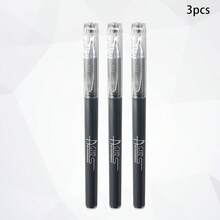 WUQIANNIAN 3/6/12 piezas Bolígrafos de gel negro de 0,5 mm, bolígrafos de negocios de alto valor con diseño de punta de bala, gran capacidad, suministros de oficina de secado rápido para la temporada de regreso a clases.