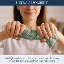 - Juego de 6 toallas de cocina de algodn para secar platos, 18x 28 pulgadas, toallas de cocina absorbentes, toallas de cocina para cocina, juego de toallas de cocina de secado rpido - 02: Oliva + Juego de 6 - Ver 6