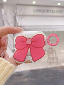 亚克力蝴蝶结印花耳机保护套，兼容苹果第四代、第二/三代耳机，软质保护套 - 無色 - 查看 10