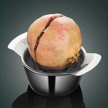 1pc Stainless Steel Pomegranate Deseeder Tool, Pomegranate Cracker With Wooden Mallet, Fruit Flesh Separator Eating Fruit Tool