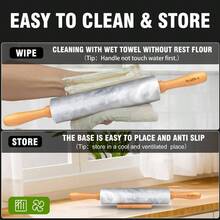- Rodillo de mrmol con asas de madera y cuna de madera, 16.5 pulgadas para hacer masa de pizza y tortillas, rodillo de masa para corteza de tarta, galletas, pasta gris y blanco - 1 rodillo de mármol - Ver 6