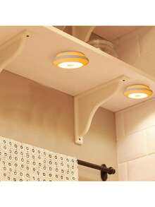 1 Set Of 3 Lights With Remote Control, High Brightness Battery Operated Wall Lamp, Warm/White Light Eye-Caring Bedside Lighting, Dimmable, Timer, Cabinet/Kitchen Lighting - White - View 9