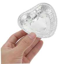 CIYODO 50 Piezas Mini de Aluminio para Repostería y Bbq Bandejas Desechables para Tartas Muffins y Postres para Picnics y Fiestas - PAGO - Ver 4