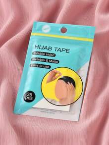 1pack Hijab Tape, Invisible Anti-Slip Adhesive Tape For Headscarf Fashionable Brooch