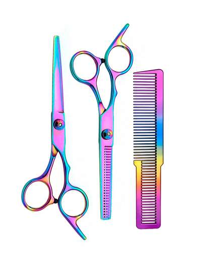 1件/2件/3件装理发剪刀套装，专业理发剪刀，美发剪刀，打薄剪刀，理发梳，理发工具组合套装，男女通用混合沙龙剪刀，宠物剪毛，头发，理发师，美发工具，美发产品，美发配件，边缘刷，理发师配件，旅行，吹风机，美发用品，发胶，美发配件，卷发产品，美发设备，配件，理发剪刀，圣诞节，理发店，理发师配件，美发配件，美发，吹风机，头发，配件，美发产品，美发工具，美发用品，头发护理，卷发刷，理发师，理发师配件，美发设备，旅行必备，旅行必备，发型，美发，头发，旅行，美发产品，美发工具，美发用品，理发师，理发师配件、理发店、美发设备