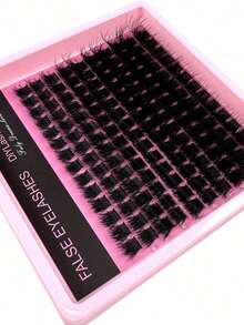 200pcs/150pcs/140pcs/100pcs Luxury Fluffy 8D Faux Mink Lashes - Mixed 10-18mm Length, 0. 07mm Thickness, Russian D Curl, Volumizing & Reusable Dramatic Lashes, Easy For Beginners - 10 Trays (60D/80D/100D/120D/160D/200D Variety Pack) Lash Clusters, Eyelash Clusters, Individual Eyelashes, Lashes, Fake Lashes - D 3 - 查看 7