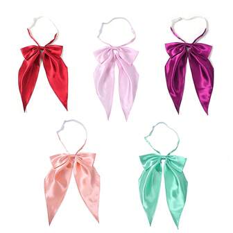 1 件彩色可调节缎面领带 | 校服配饰