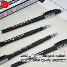 WUQIANNIAN 3/6 Piezas Bolígrafo de gel negro mate de 0,3 mm con núcleo de tinta negra, adecuado para escritura diaria, firma, oficina, negocio, para la temporada de vuelta al colegio.