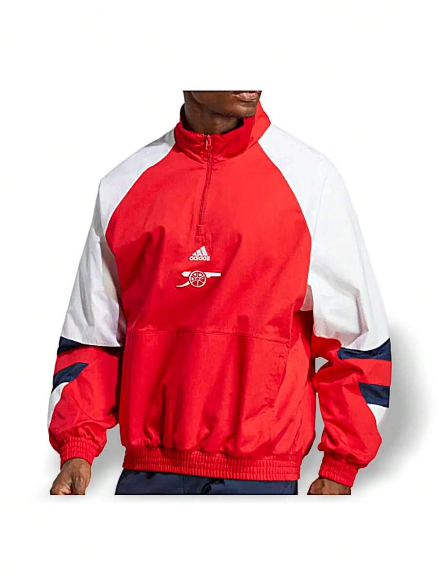 Áo thun thể thao Adidas Arsenal Icon dành cho nam, nhẹ, thân thiện với da, có khóa kéo, dáng thường, thoáng khí, dễ phối đồ, thích hợp cho phòng tập thể dục, tập luyện đường phố, du lịch, màu đỏ HT7152 - màu đỏ - Xem 1