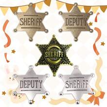 Distintivo dello sceriffo, decorazione da festa da cowboy, il miglior regalo per feste di Natale per gli amici