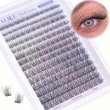 Lash Clusters Wispy Eyelash Clusters 168pcs 10-18mm Cluster Eyelash Extensions Natural Volume Lash Extensions DIY Individual Lashes Clusters With Soft Thin Band.Random Delivery.