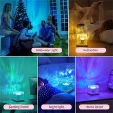 16-Color Northern Lights & Star Moon Projection Light - USB Powered With Remote Control, Perfect For Bedroom Ambiance, Parties, Valentine's Day & Christmas Decor
