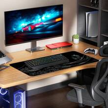 MOYAC Mouse Pad para Juegos XXL (300 * 800 mm), Alfombrilla Ratón Impermeable y Antideslizante, Suave y Cómoda, Accesorio de Escritorio, Mousepad para Oficina, Computadoras, Laptops (Olas de Kanagawa) - Vista de Kanagawa - Ver 10