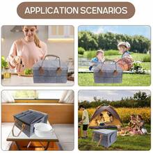 Caravan Plate Holder For Motorhome Campervan Boat Cupboard Tableware Storage Bag - Gris - Ver 6