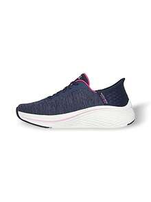 Giày thể thao Skechers SLIP-INS MAX CUSHIONING ELITE 2.0 dành cho nữ, đi bộ, tập gym, chạy bộ, mặc hàng ngày, đế dày, đệm, thoáng khí, màu xanh navy 129616NVPK - màu xanh da trời - Xem 1