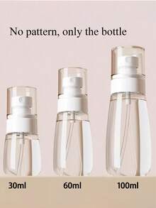 Sticlă de călătorie reîncărcabilă transparentă cu model papion, dozator demachiant, 30ml, 60ml, 100ml, dozator portabil cu pompă, potrivit pentru dizolvant de ojă, toner și dizolvant de machiaj, design cu cupolă, doar spălare manuală, reutilizabilă, sticlă demachiant, portabilă de călătorie, sticlă cu pulverizator, dozator de loțiune, sticlă cu presare