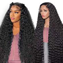 360 Full Lace Front Wigs Human Hair Pre Plucked Pre Bleached Knots Deep Wave Lace Front Wigs Human Hair Wigs For Black Women With Baby Hair Natural Hairline Deep Culy 360 Full Lace Wigs