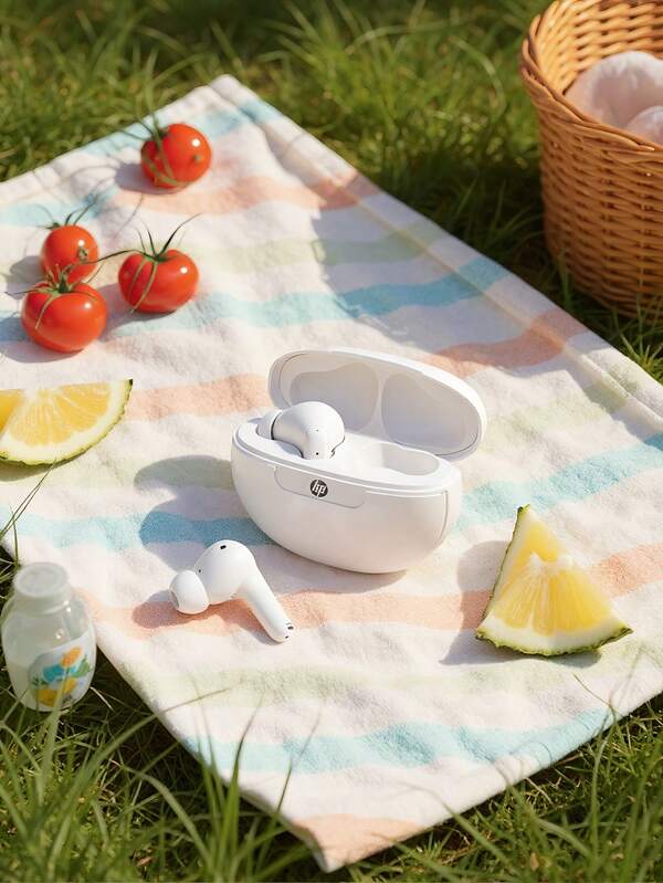 HP Écouteurs sans fil HP, casque Bluetooth, avancé, réduction de bruit ANC et ENC, compatible avec les systèmes Android et iOS, convient pour les sports, la musique, les cadeaux pour femmes, les cadeaux de vacances, les casques de jeu