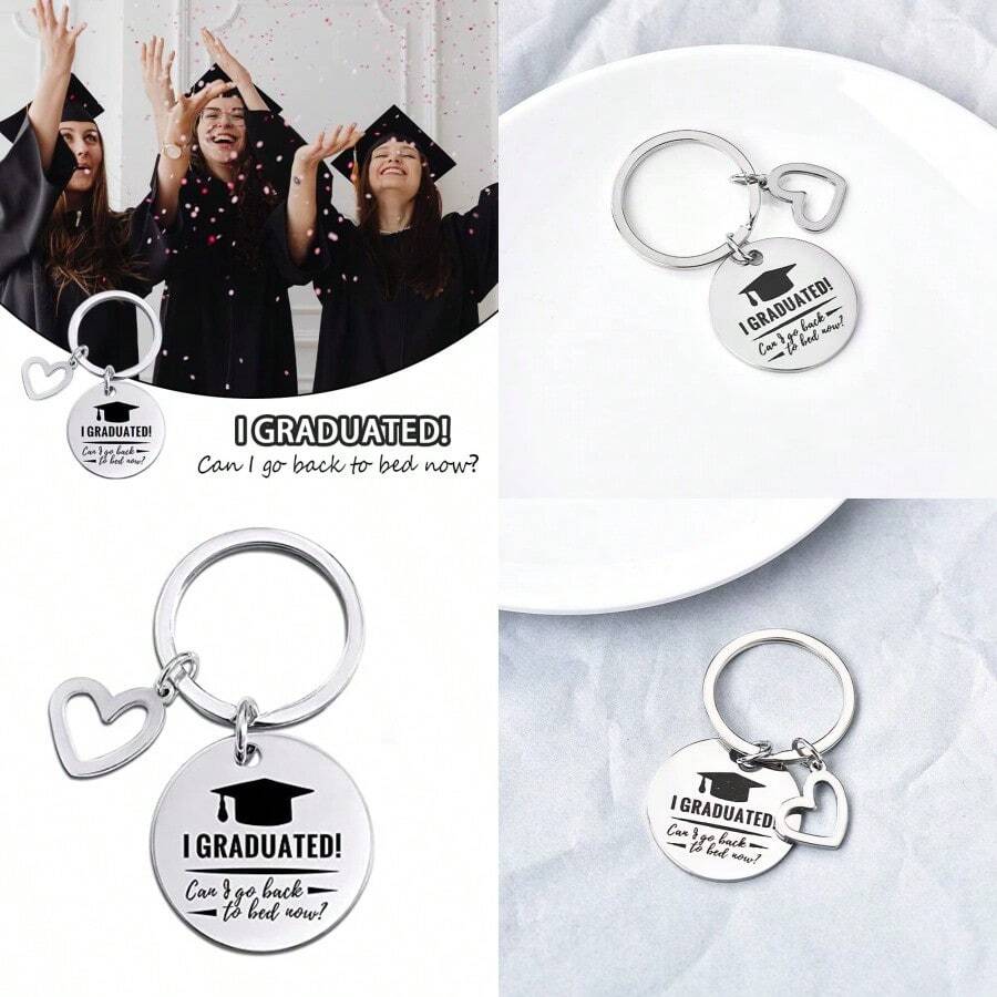 Graduation Gifts Keychain 2023 For Her Him Funny Graduation Gifts For Daughter Son Student Middle High School College Graduation Grad Gifts For Women Men I Graduated Can I Go Back To Bed Now Keychains