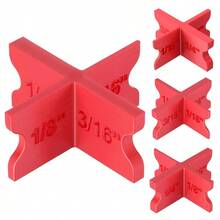 4 Pack Deck Spacers With 4 Thicknesses 116 18 316 14 Durable PC Plastic Deck Board Jig Spacers Clamp, Decking Spacing Pressure Treated Lumber, Composite PVC Board - 4 - View 2