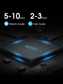 Microwear 2.07" HD Touchscreen Unisex Smart Watch, Fitness Tracker, Phone Call, Heart Rate & Blood Oxygen Monitor, Sleep & Activity Tracking, Compatible With IOS & Android - Silver - View 9