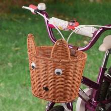 Bicycle Basket, Vintage Woven Bike Basket, Balancing Bike Front Basket, Bike Basket - Multicolor - View 8