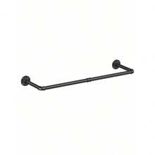 Perchero De Pared Estante De Metal Para Ropa Multiusos,Perchero de Pared para colgar Ropa, Percha Industrial, Ahorro de Espacio,  Fácil Montaje, para Espacios Reducidos, - Negro - Ver 5