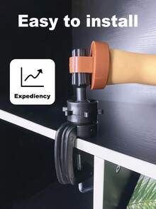 美甲练习手，用于丙烯酸/凝胶指甲的硅胶训练手，逼真的柔性人体模型手，带防滑底座，非常适合美甲学生、初学者和沙龙学员，非常适合圣诞节和毕业礼物，360°可旋转手腕和可拆卸手指