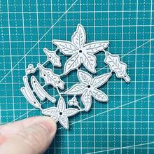 2Pcs Flower Petals Dies Cuts For Card Making, Cutting Dies, Metal Die Cutting Mold, Scrapbooking Dies, DIY Etched Embossing Stencil For Craft
