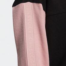 Adidas 阿迪達斯衛衣女裝秋冬季寬鬆圓領套頭衫休閒運動服 - 黑色 - 查看 5
