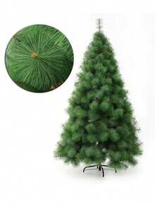 New 3D Realistic Artificial Christmas Tree With Dense Needles, Multiple Sizes Available - Green - View 9