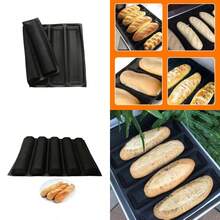 Silicone Non Stick Baking Liners Mat Bread Mold Bread Mould Silicone Forms Sub Dog Non Stick Baking Tray Mats - Negra - Ver 1