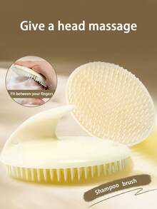 1 Set: Hair Washing Massage Brush, Scalp Exfoliator, Hair Brush, Dandruff Remover, Scalp Cleansing And Hair Growth, Massage Shampoo Brush, Scalp Massager, Silicone Shampoo Comb, Cleaning Hair Brush And Bathing Tools, Bathing Accessories For Dandruff Removal Hair Brush Comb, 2-In-1 Dry/Wet Manual Head Massager For Bathing, Massage Shampoo Brush, Gift For Girls, Hair Brush,Travel Essentials,Travel Essential,Hairstyle,Hairdressing