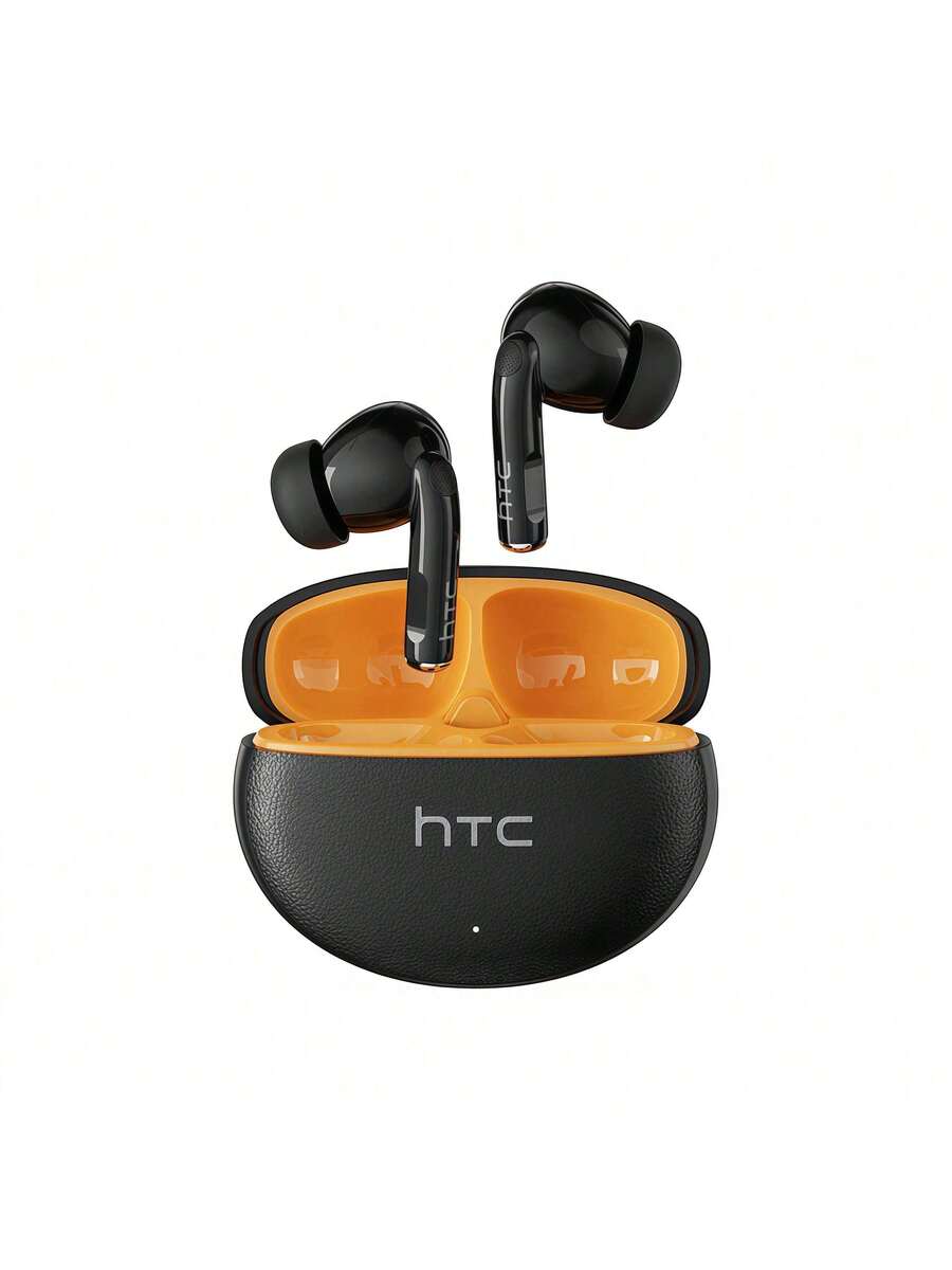 HTC NE29無線藍牙耳機 全新空氣傳導設計開放雙耳 防水防汗運動無憂 立體聲重低音 - 黑橙色 - 查看 1
