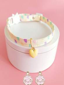 3pcs - Cat Collar Pet Accessories Decoration Dog Neck Silent Adjustable Safety Buckle Replacement Pendant DIY Pet Collar Pendant Christmas Gift