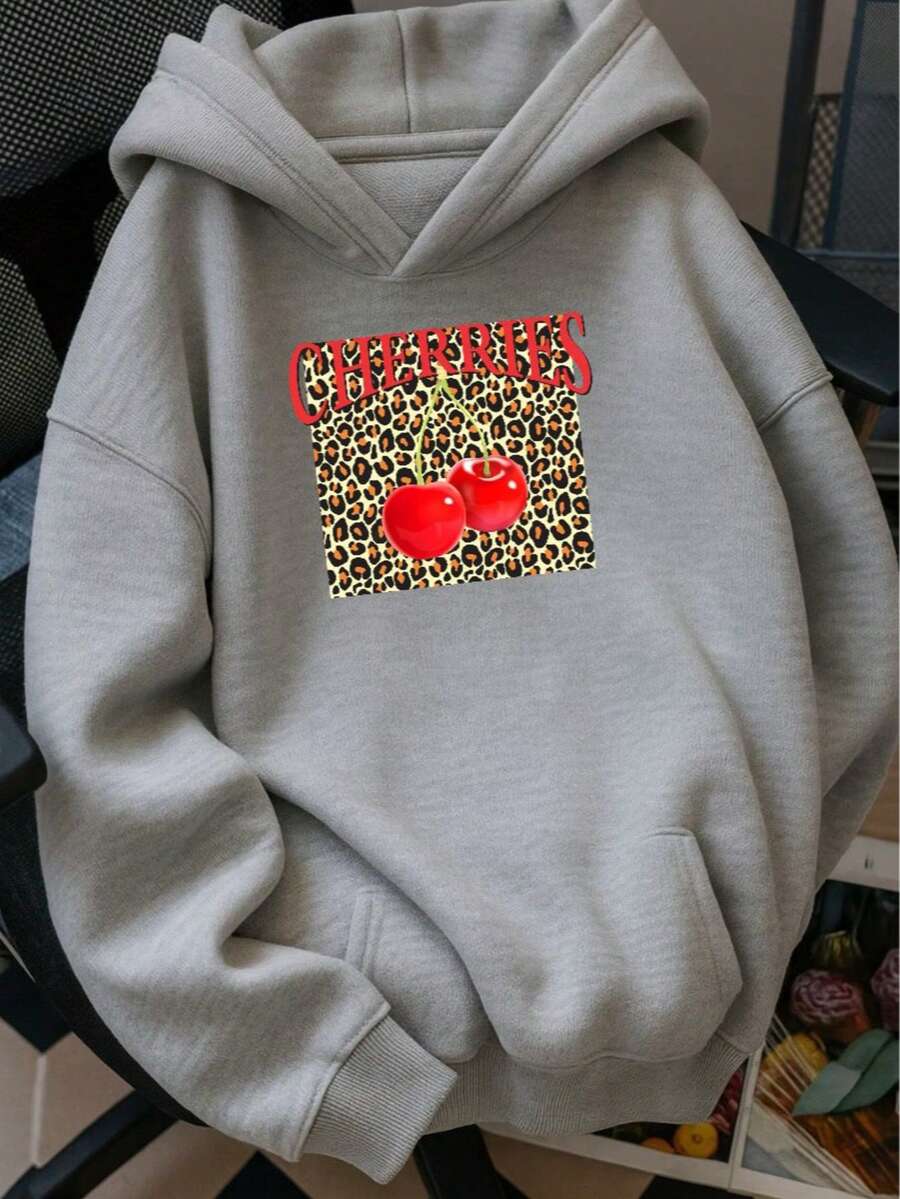1 Pieza Sudadera Hoodie casual, básica, deportiva y cómoda con forro térmico para ser calida con Capucha y bolsillo de canguro de hombros caídos con cordón ajustable lisa unicolor en varios colores solidos cómoda para salir con los amigos o estar en casa esta navidad, época de frio, otoño o primavera - Gris - Ver 1