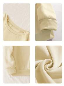 Plus Size Women's Daily "MOM GRANDMA GREAT - GRANDMA I Just Keep Getting Better" Text Sweatshirt Round Neck Long Sleeves Casual Spring/Summer/Fall Women's Plus-Size Long-Sleeved Sweatshirt Thanksgiving Day Going Out Tops Women,Vacation Outfits Women - Apricot - View 11