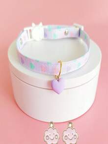 3pcs - Cat Collar Pet Accessories Decoration Dog Neck Silent Adjustable Safety Buckle Replacement Pendant DIY Pet Collar Pendant Christmas Gift